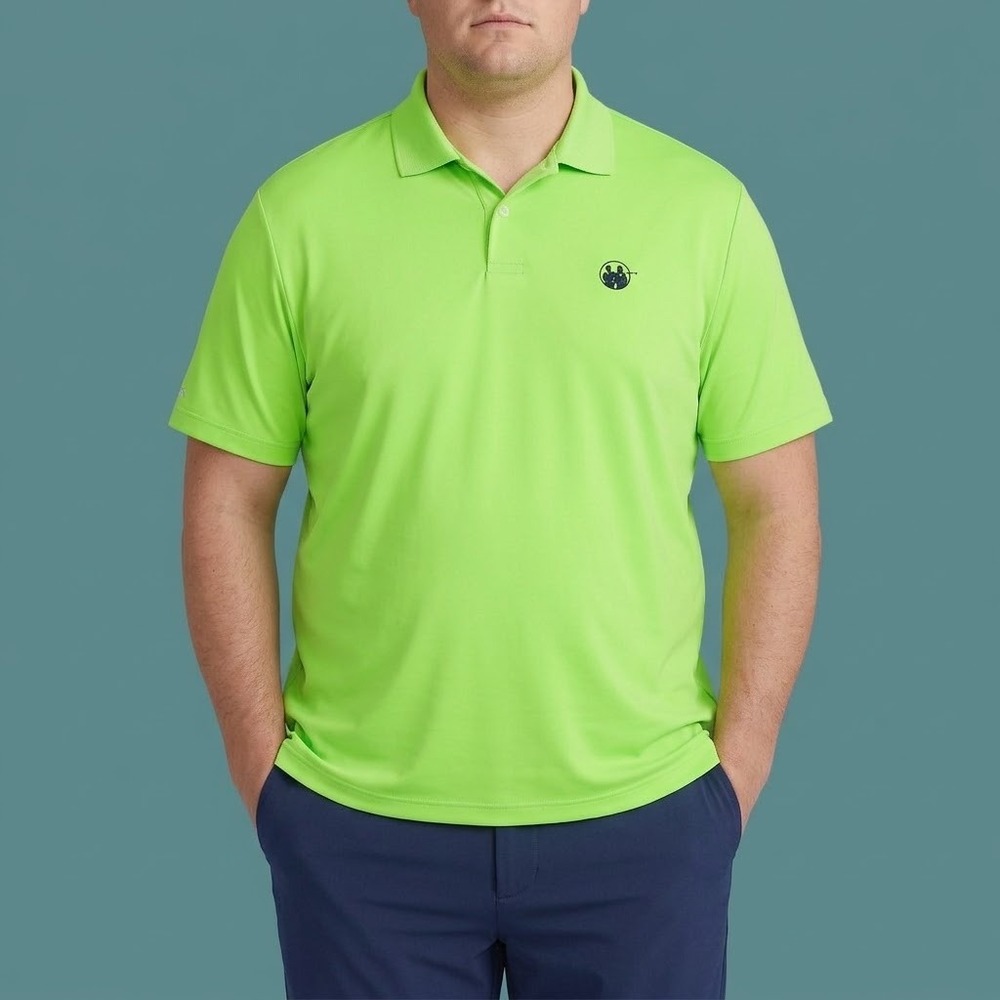 Ralph Lauren RLX Golf Polo Shirt Mens XL Neon‎ Green Performance EUC